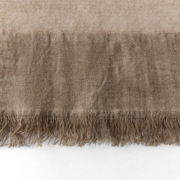 NWT ZARA STRIPED SCARF SAND - Picture 6 of 6